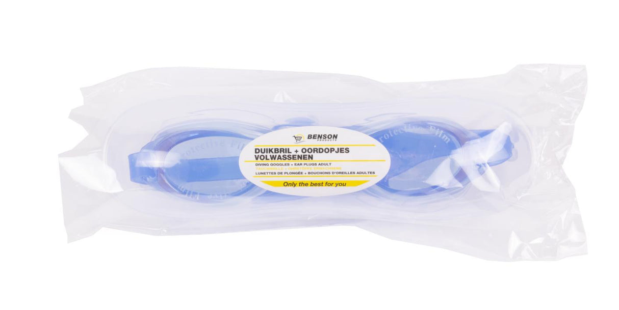 Diving goggles with ear plugs adult