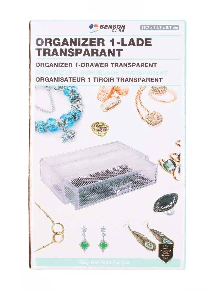 Organisateur 1 tiroir transparent