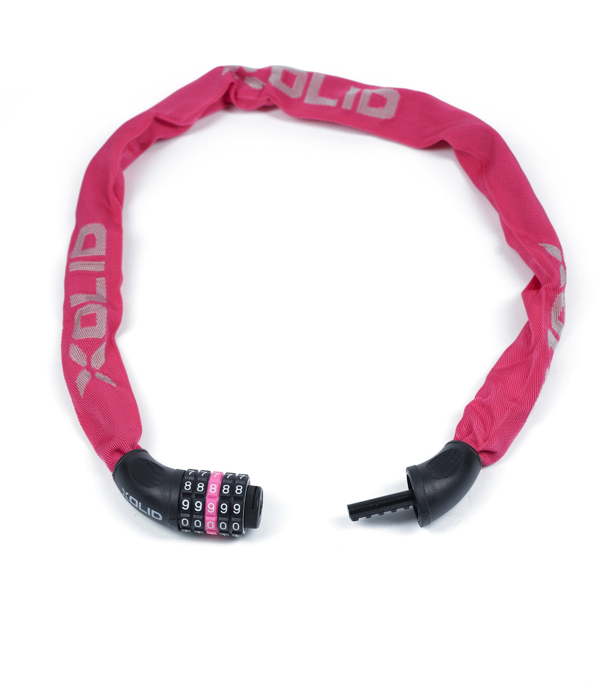 Xolid chain combination lock 6 x 900 mm pink
