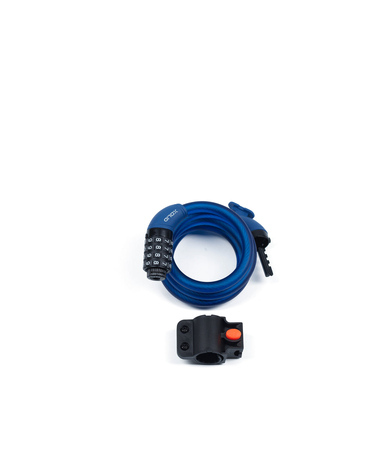 Xolid cable combination lock 12 x 1200 mm marine blue