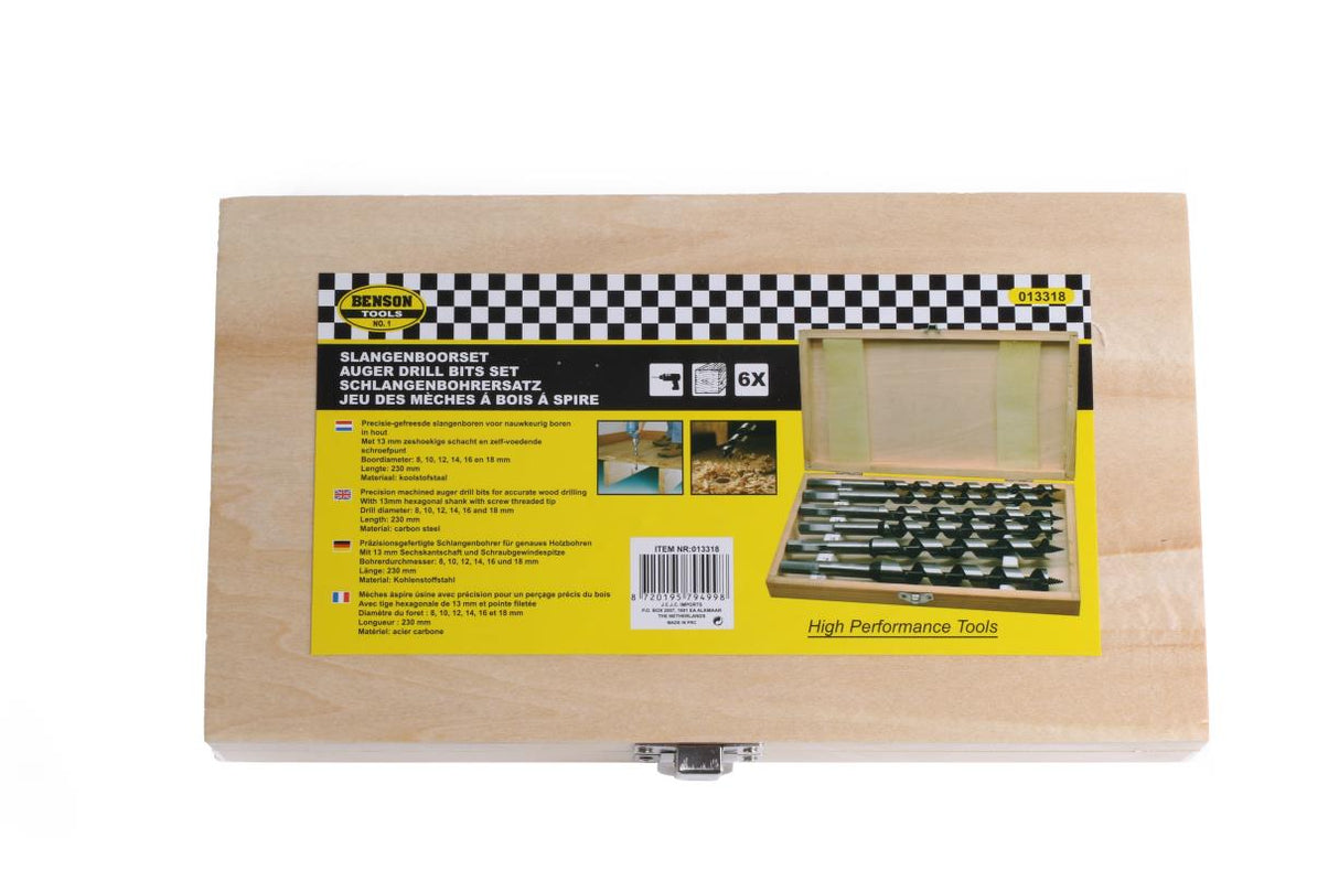 Mèches á bois á spire 6 pcs 230 mm