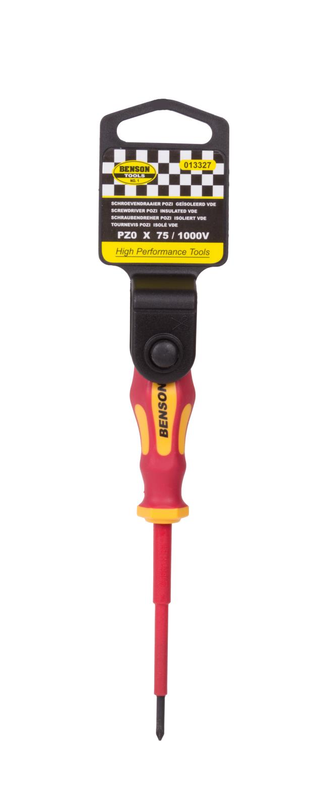Schroevendraaier pozi PZ0 x 75 VDE