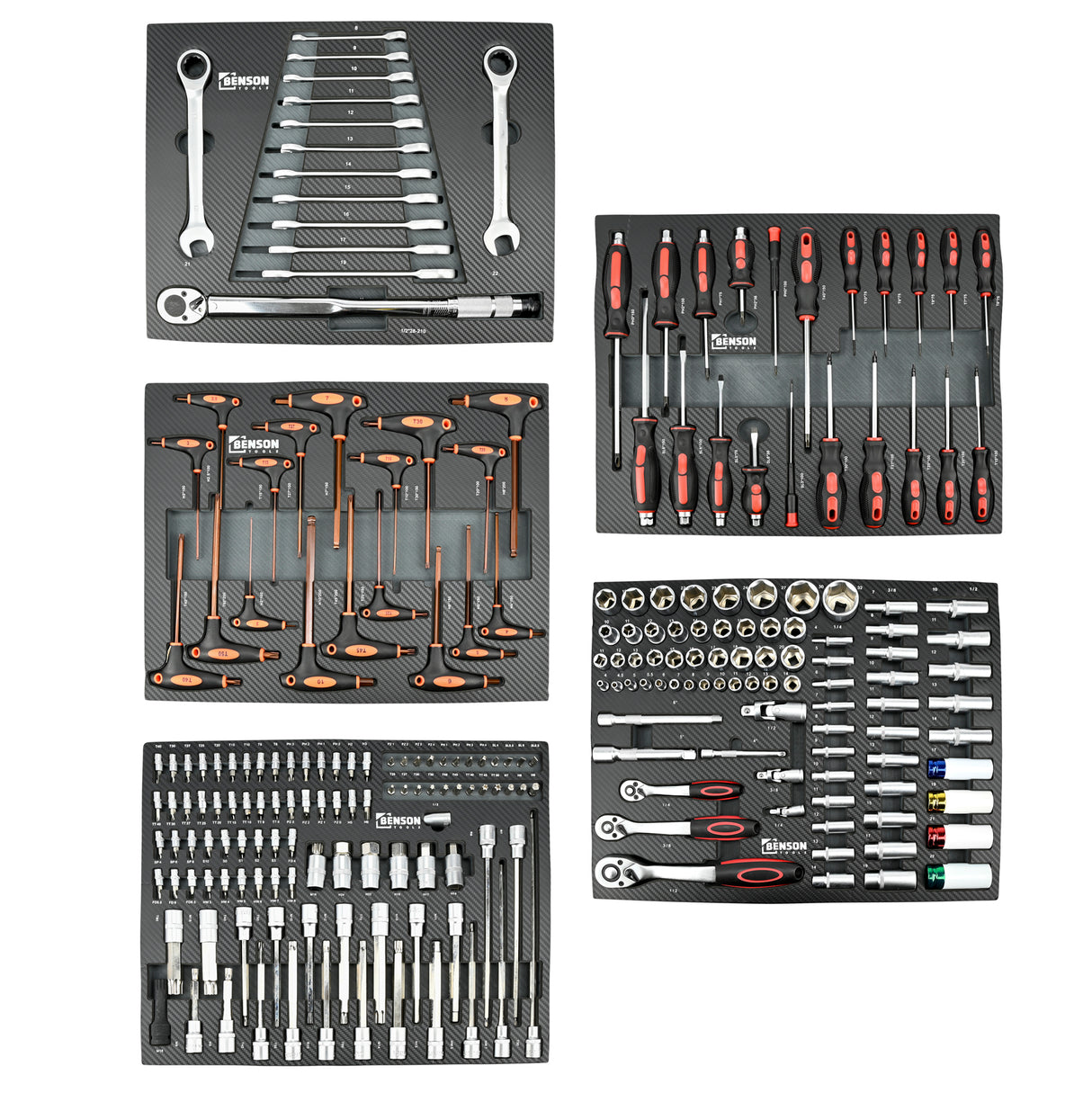 Tool trolley 7 drawers 250 pcs