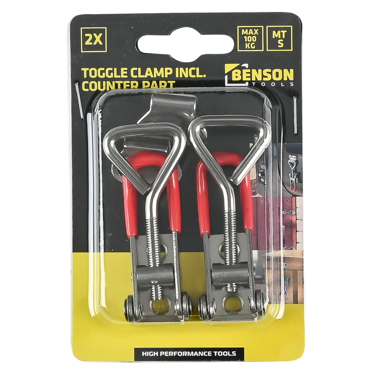 Toggle clamp including counter part size S 2 pcs