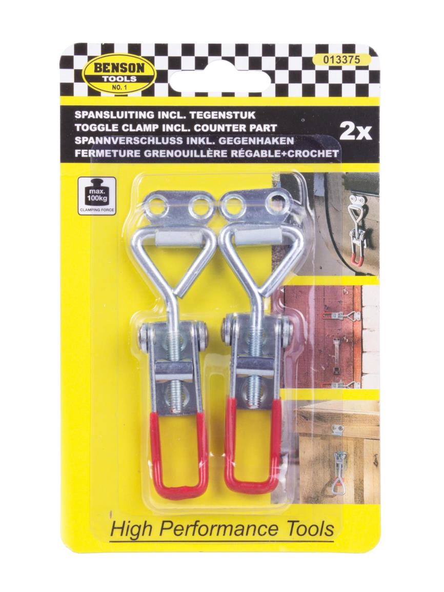 Toggle clamp including counter part size S 2 pcs