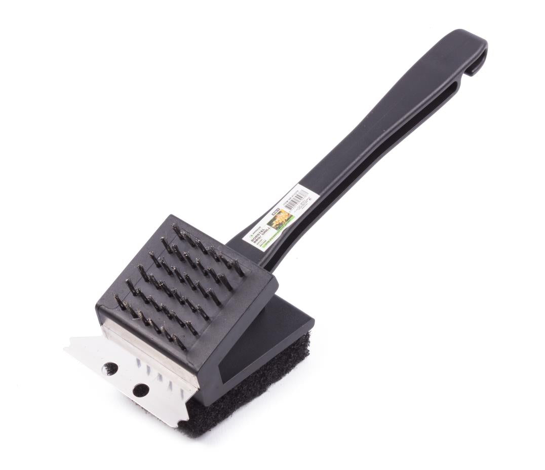 Brush bbq/ grill with handle 3-in-1