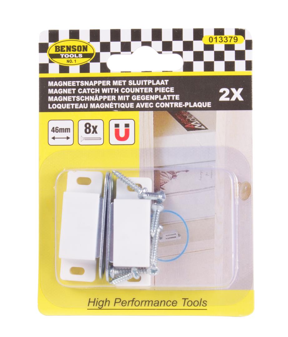 Magnet catch with counter 46 mm 2 pcs