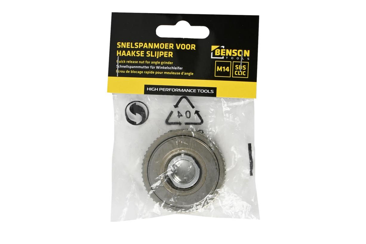 Quick release nut M14 for angle grinder SDS clic