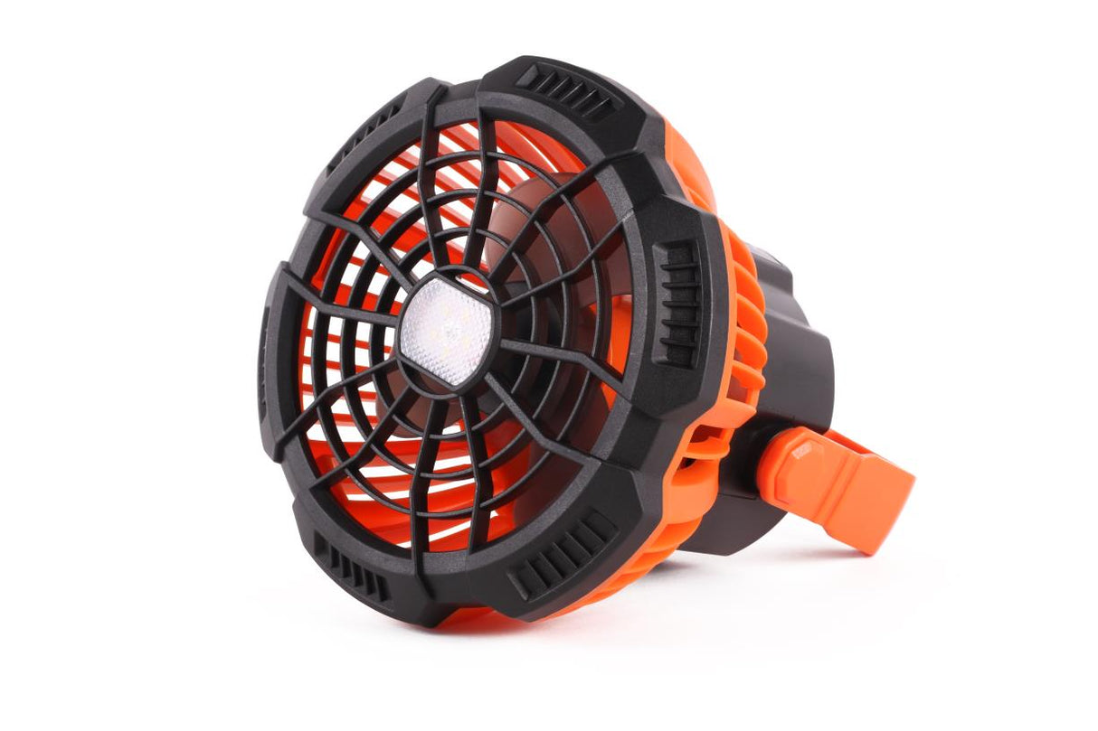 Fan with LED light 2-in-1 rechargeable