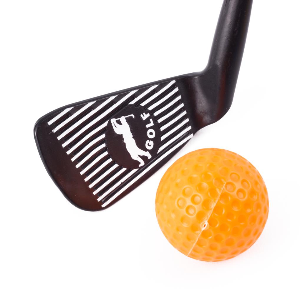 Golfset chipper + 4 ballen