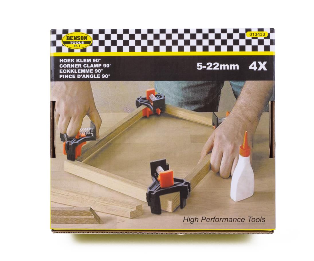 Corner clamp 90° 4 pcs