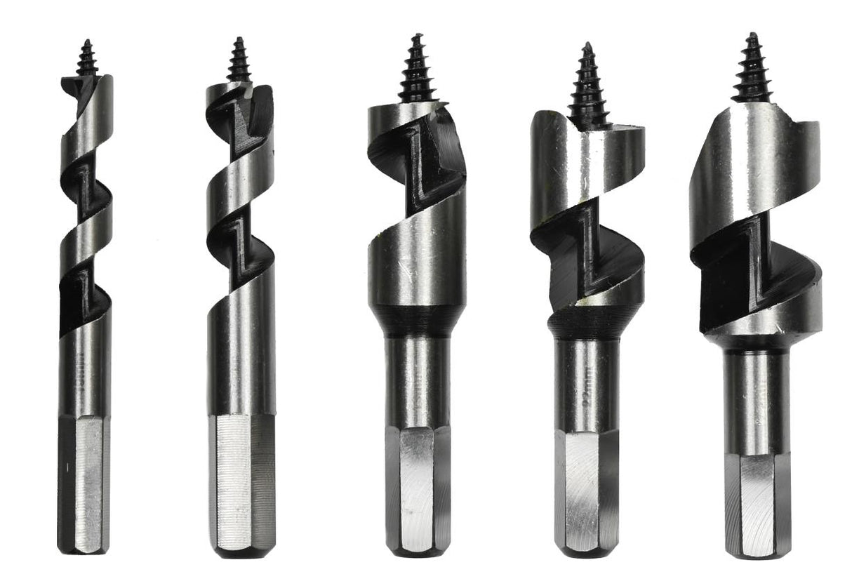 Mèches á bois á spire 5 pcs 100 mm