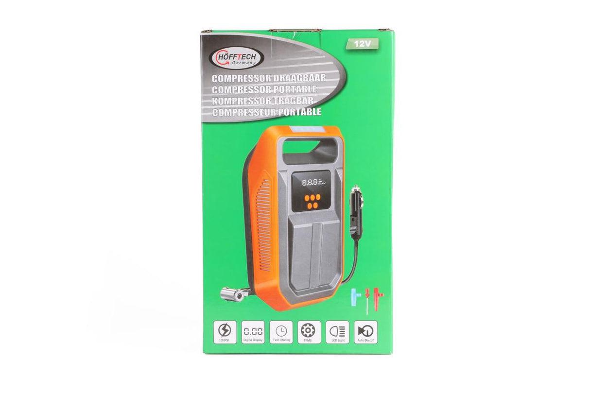 Compressor 12V 150 psi + accessories portable