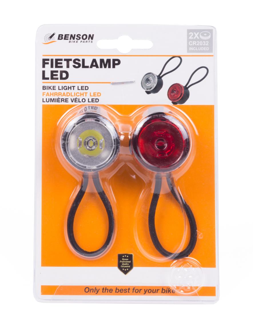 Bike light LED 2 pcs round