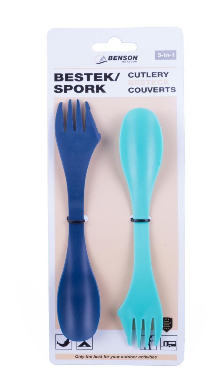 Couverts 3-en-1 2 pcs