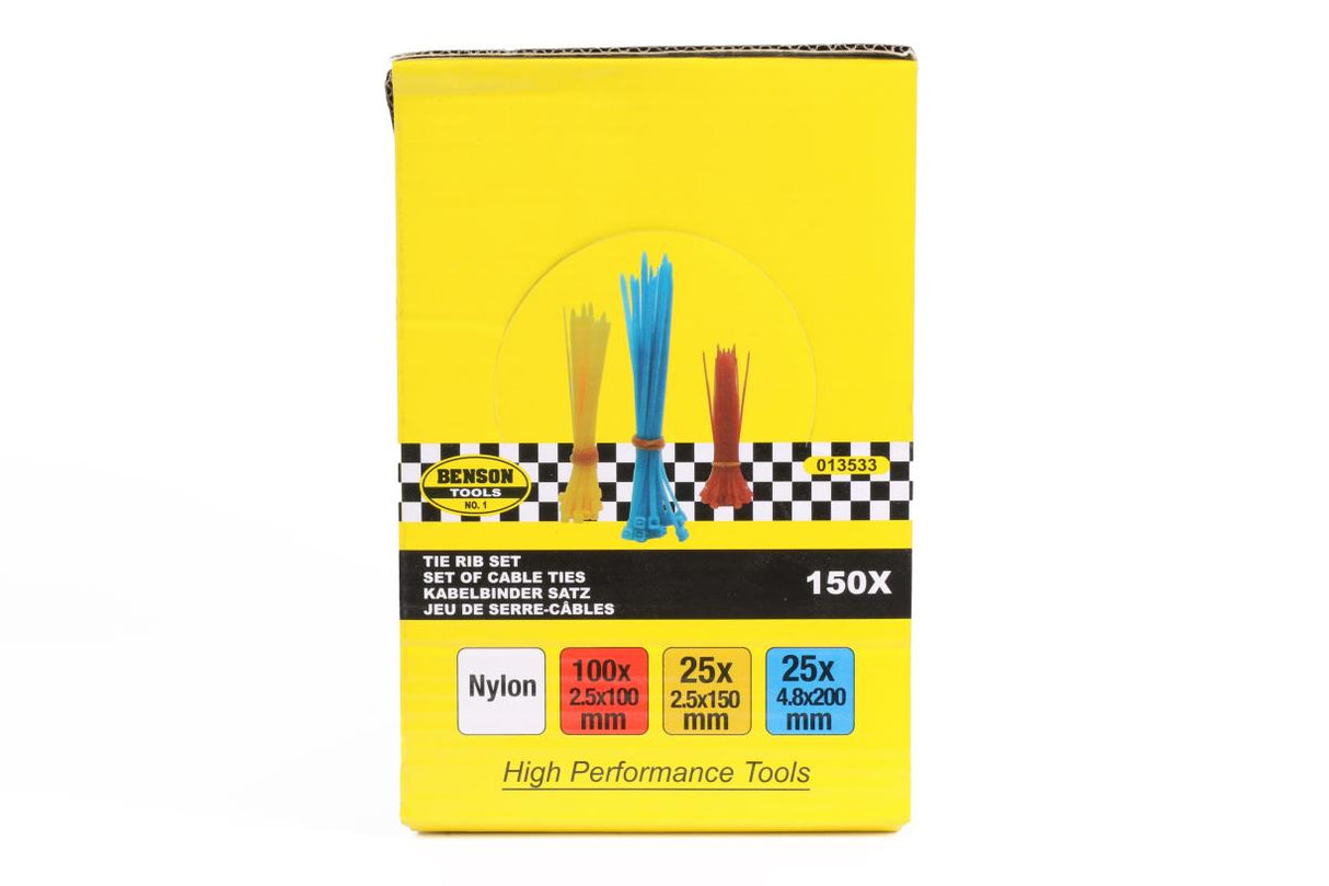 Kabelbinders 150 dlg mix
