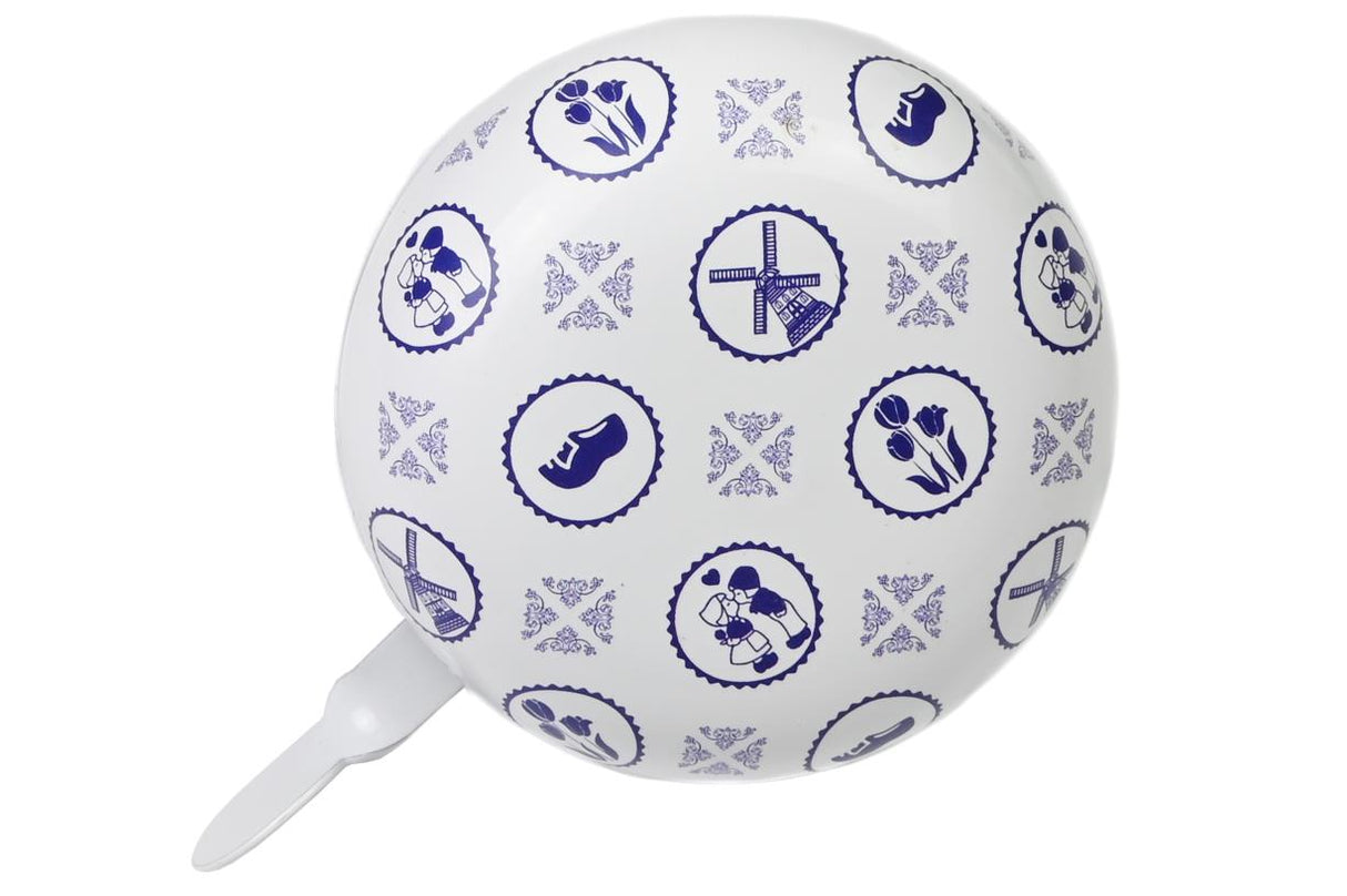 Fietsbel ding-dong 80 mm holland blauw