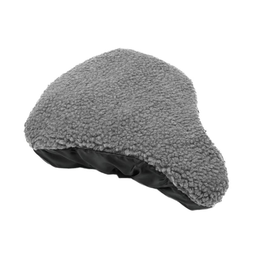 Saddle cover fur grey