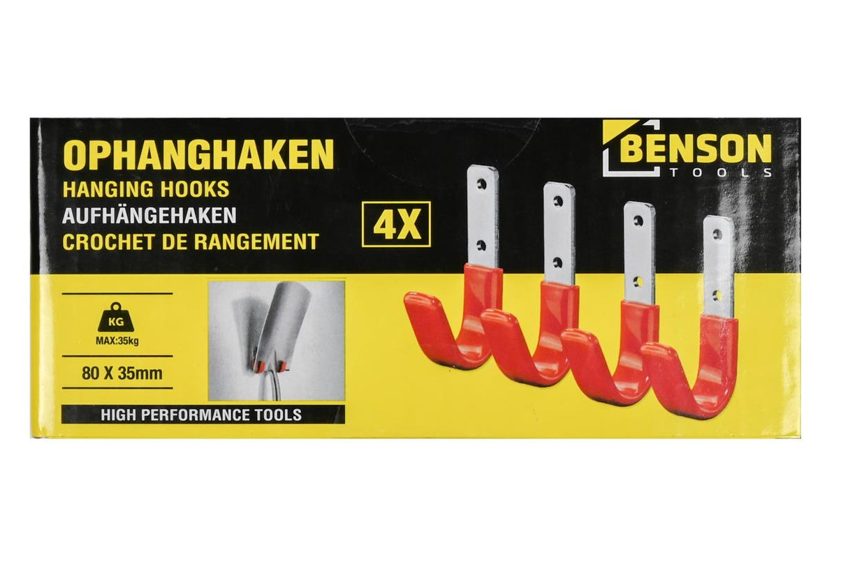 Hanging hooks 8 x 3.5 cm 4 pcs