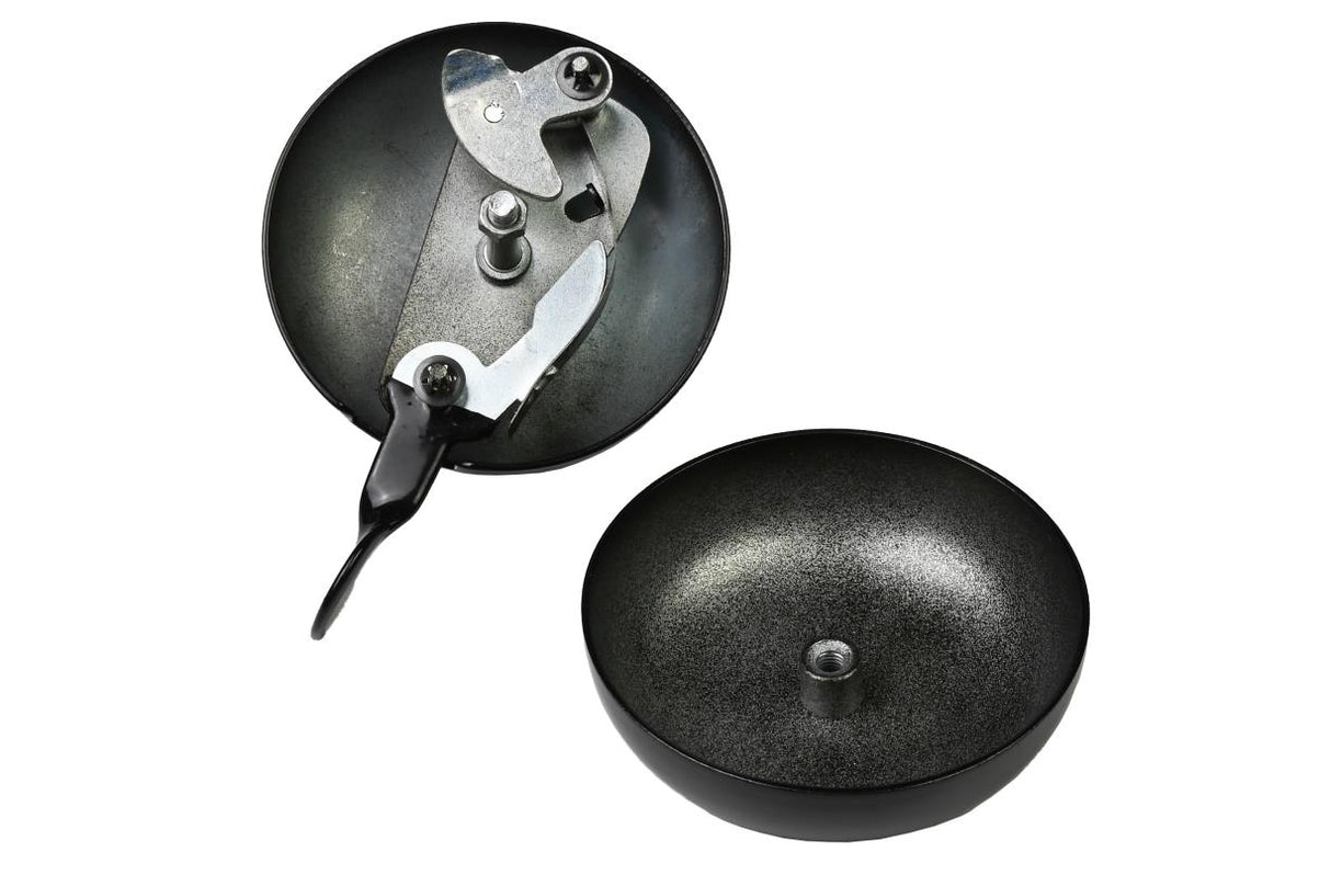 Sonnette de vélo ding-dong 80 mm noir mat