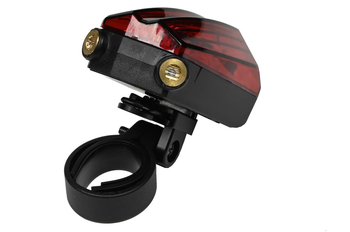 Bicycle rear light laser + LED