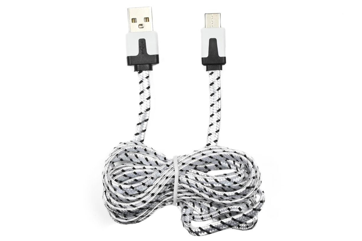 USB type-C kabel 2 mtr nylon