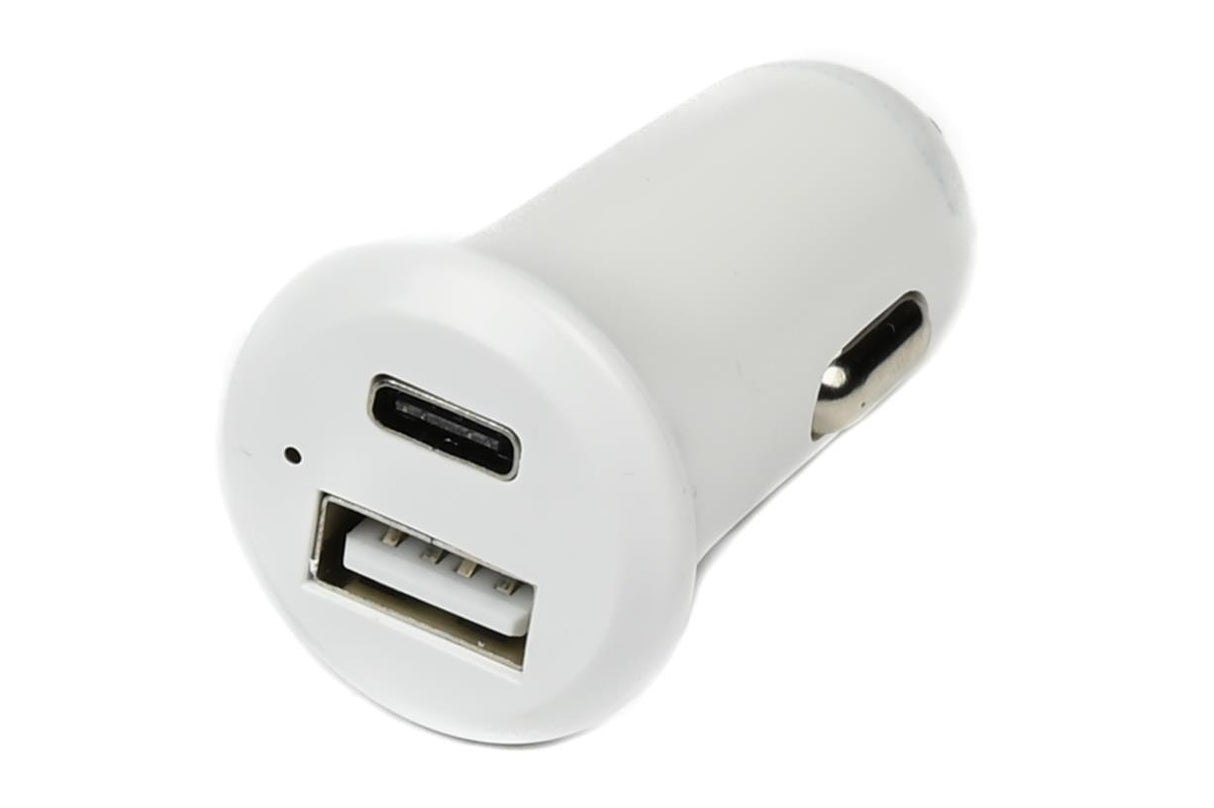 Autolader USB A + USB C 3A 12-24V