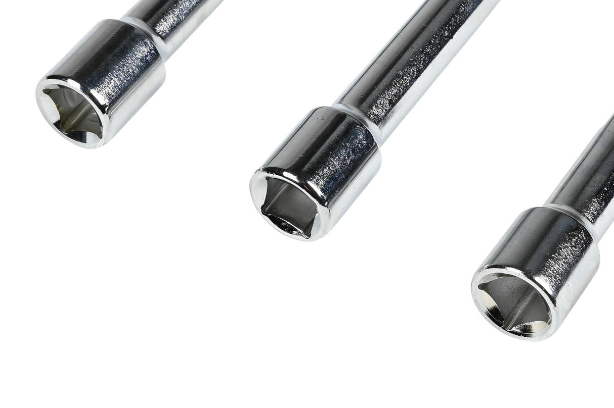 Socket wrench extension 3 pcs 1/2" x 3" 5" 10"