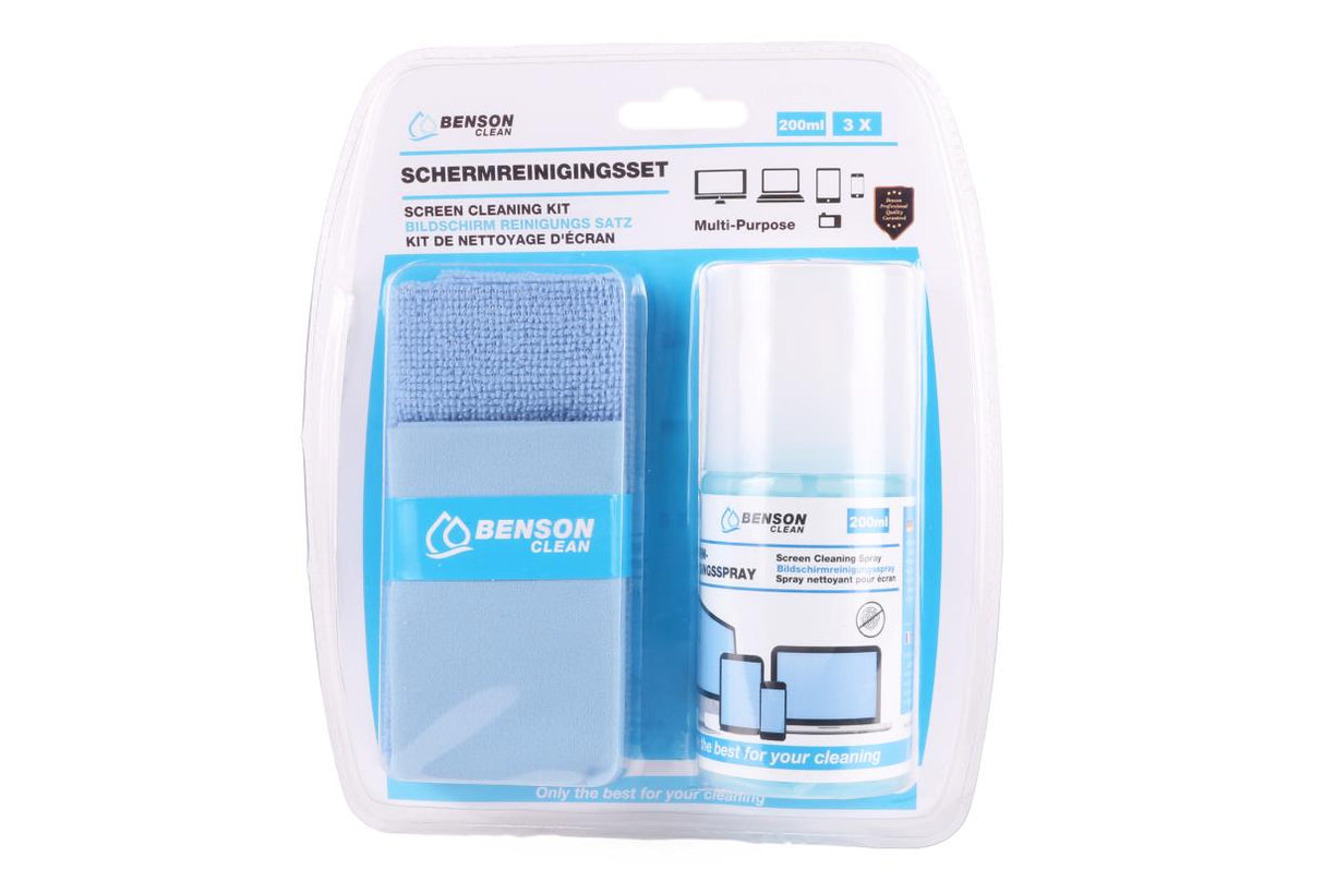 Schermreinigingsset 3 dlg blister