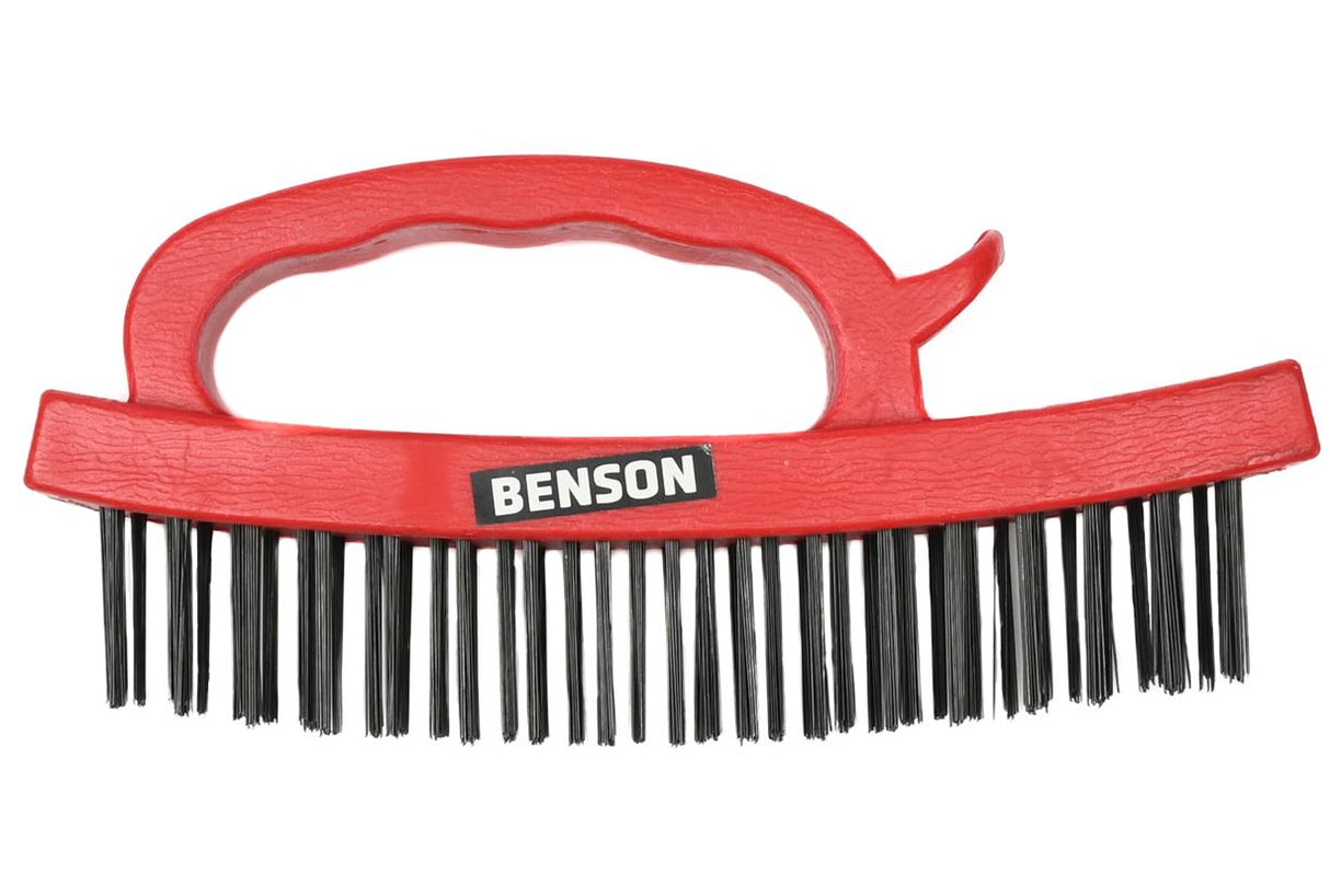 Steel brush with handle