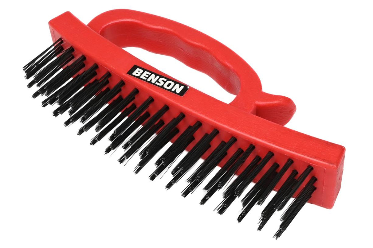 Steel brush with handle