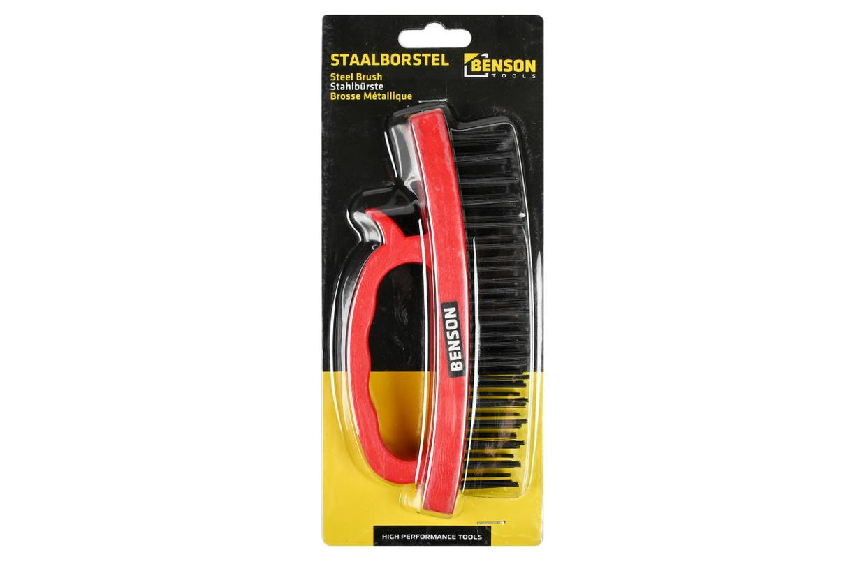 Steel brush with handle