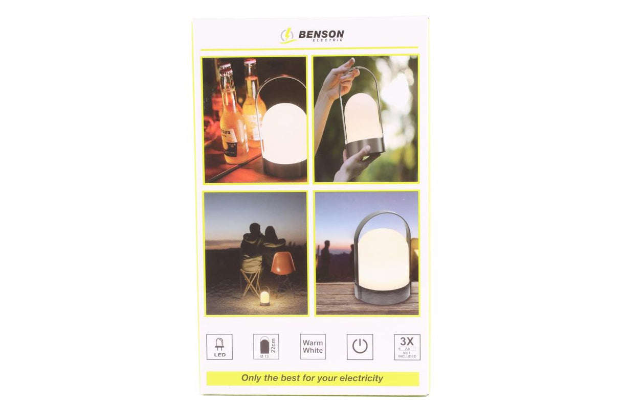 Portable LED lamp ø13 x 22 cm