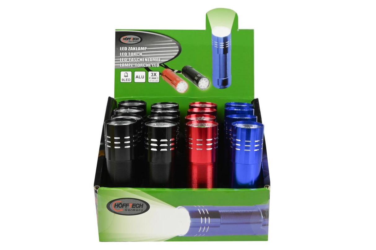 Flashlight 9 LED display