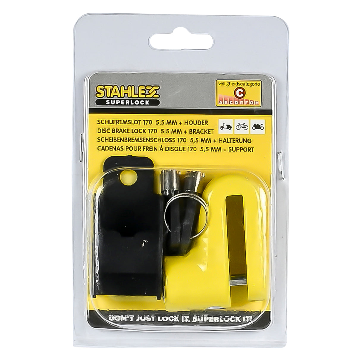 Bremsscheibenschloss 170 + Halterung