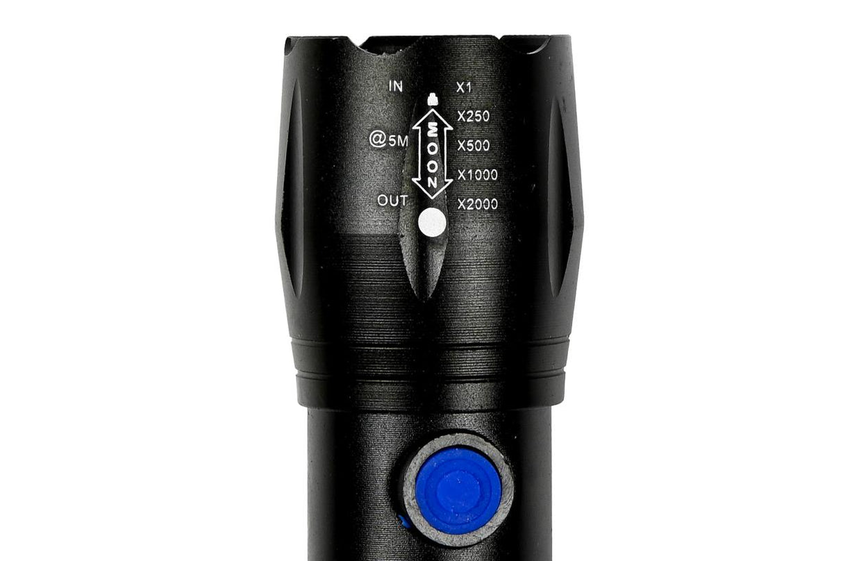 Torch tactical LED + COB rechargeable 116 mm