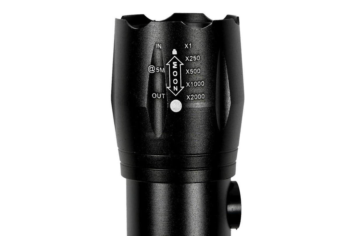 Torch tactical LED + COB rechargeable 166 mm
