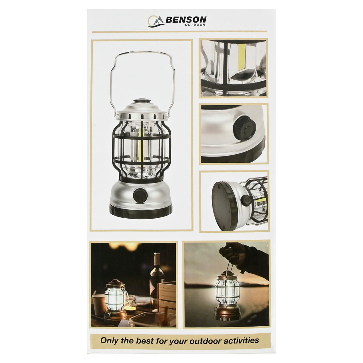 Camping lantern dimmable ø102 x 180 mm mix