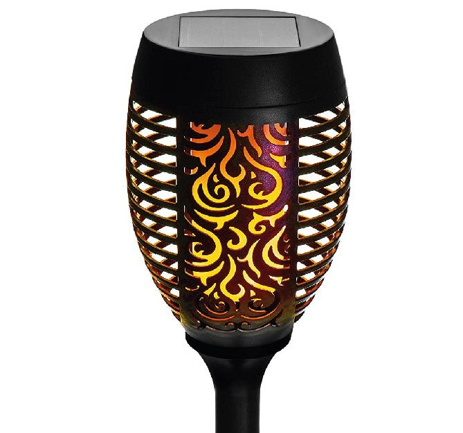 Garden light solar torch 74 cm flame effect 2 pcs