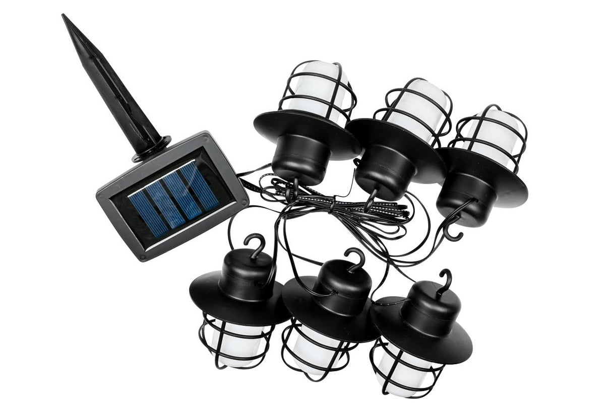 Cordon de lumière 6 pcs 2 m solaire flame effect