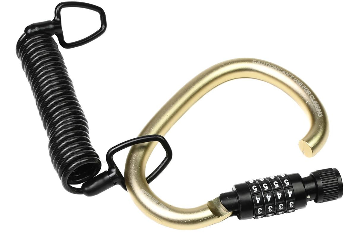 Cable-carabine combination lock 4 x 1800 mm