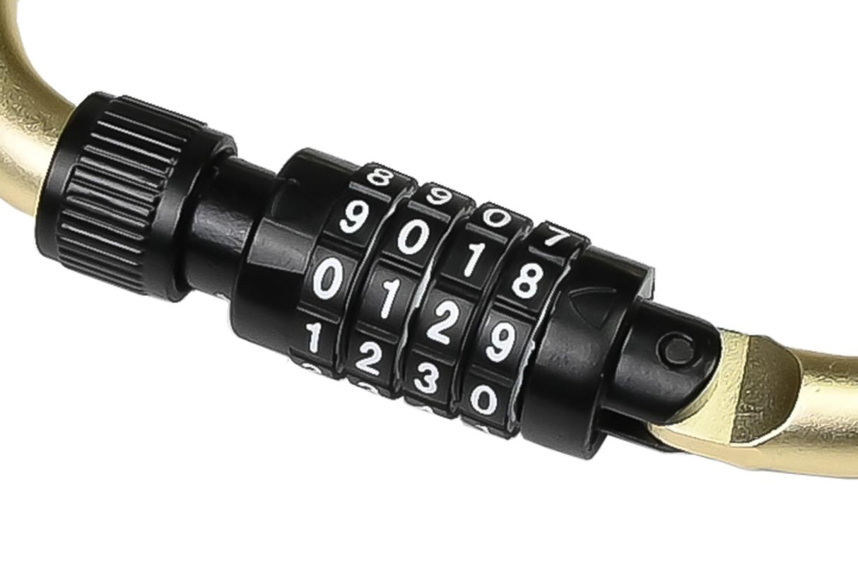 Cable-carabine combination lock 4 x 1800 mm