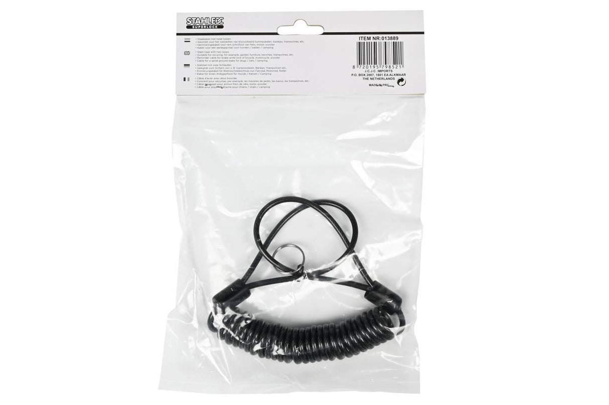 Cable d'acier isolé 4 mm x 2 m
