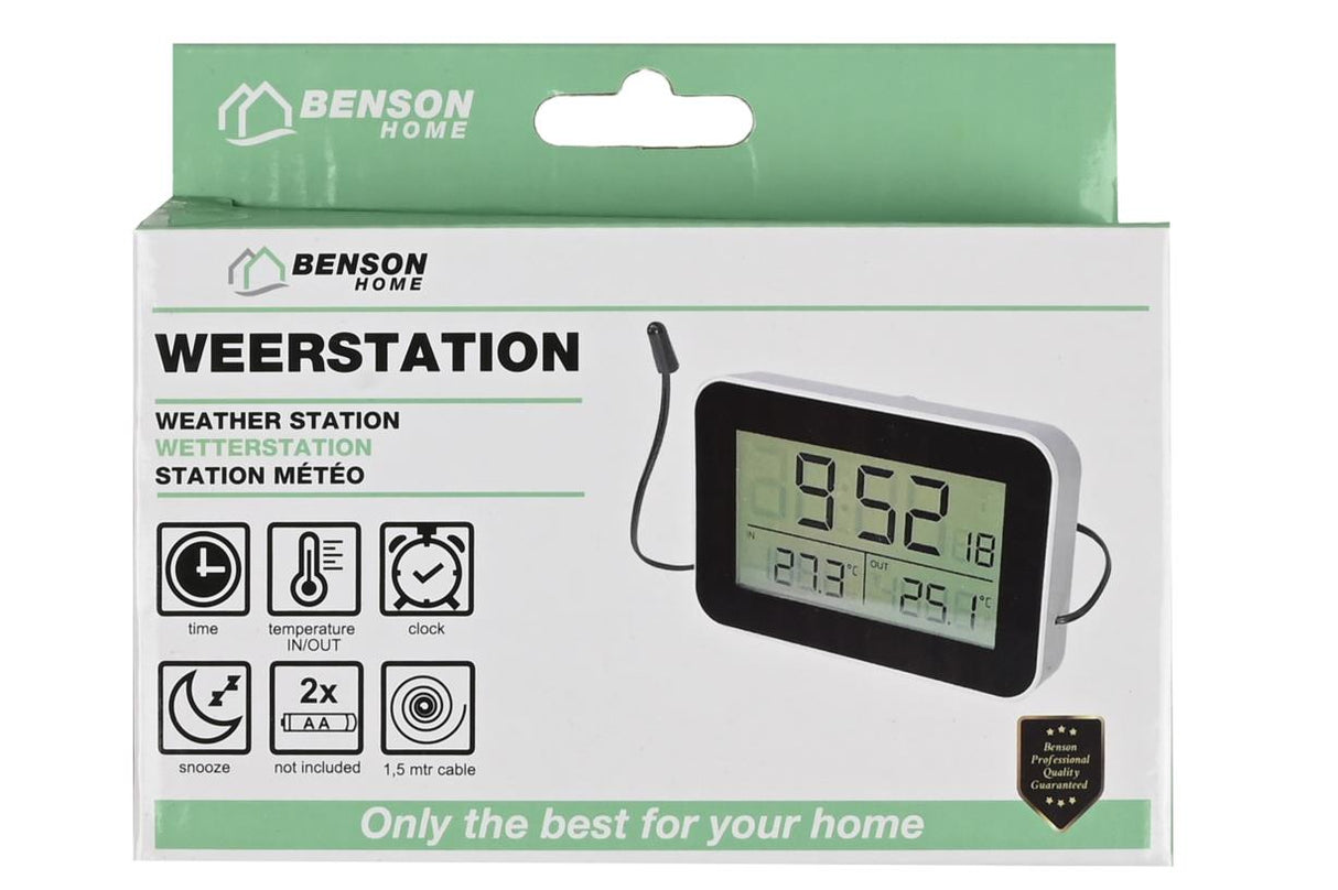 Weatherstation in and outdoor digital