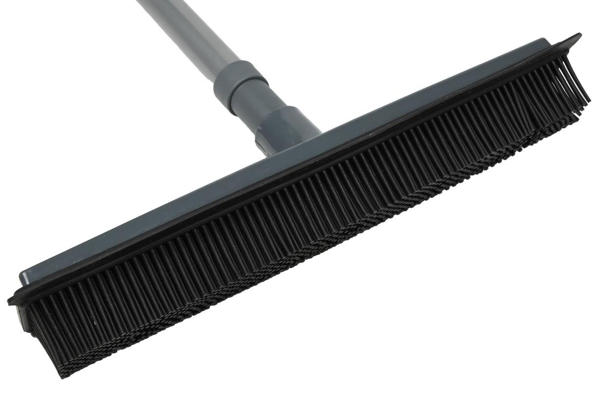 Bezem rubber met trekker + steel