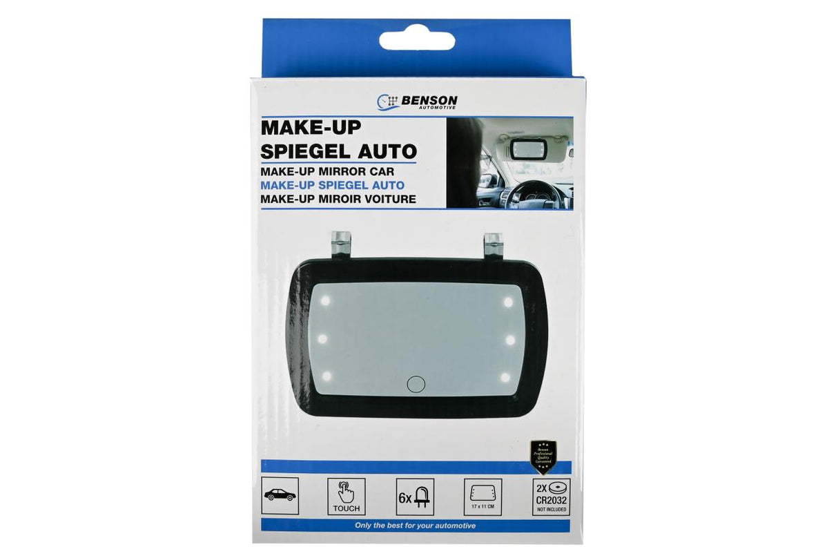 Spiegel make-up 6 LED auto