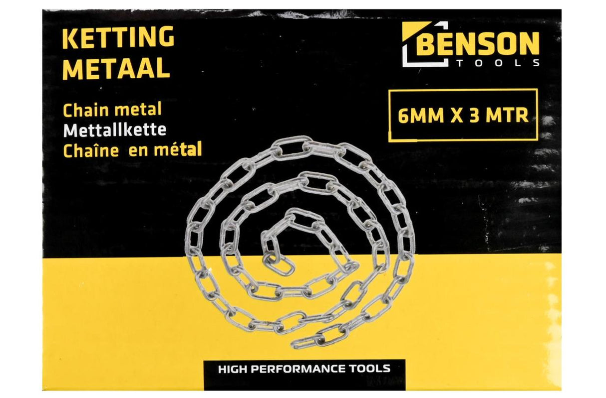 Chain metal 6 mm x 3 m