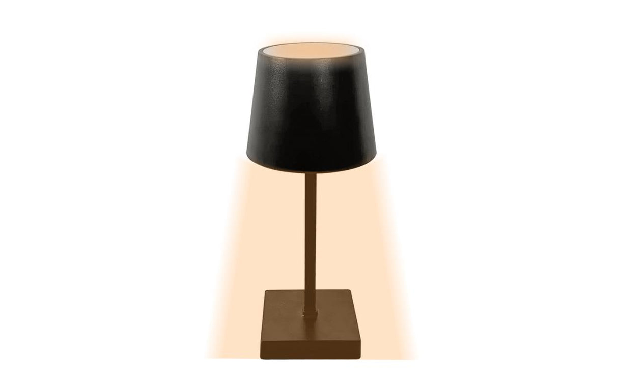 Lampe de table LED dimmable rechargeable noir