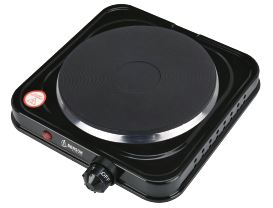 Plaque de cuisson electric simple noir 1000W