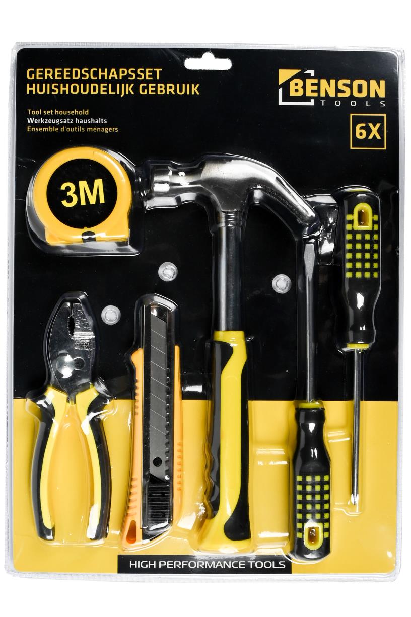 Gereedschapset 6 dlg